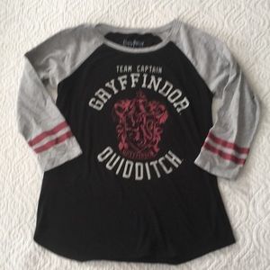 Harry Potter Gryffindor 3/4 Sleeve Tee